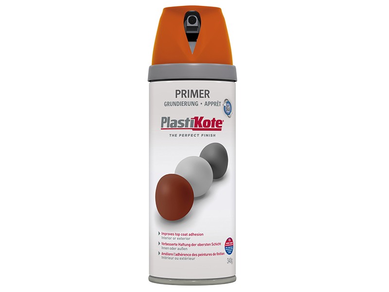 Plastikote Twist and Spray Primer 400ml Red Oxide 531798 - Image 4