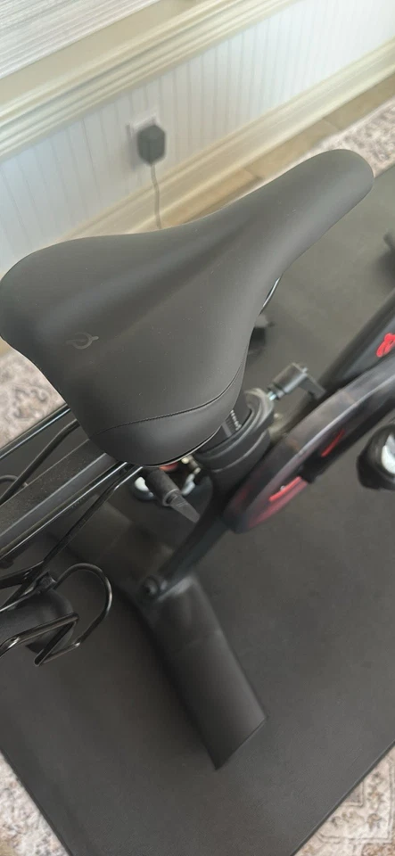 Peloton Bike - Mint Condition, includes accessories, weights, mat, phone holder - Image 3 of 4