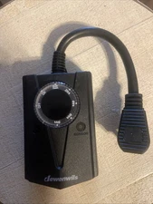 Dewenwils 24 Hour Outdoor Light Sensing Countdown Timer - Black   2Pack 