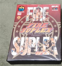 SNK Neo Geo AES ROM Cartridge Fire Suplex With Box & Manual Tested Used Japan