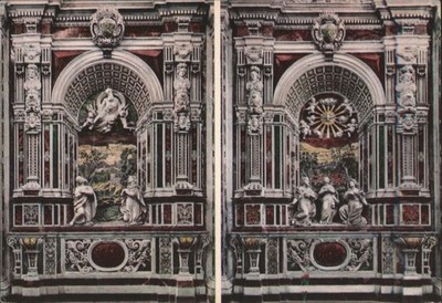 Italy Palermo Chiesa del Gesu,Cappella di S. Anna Nicchie laterali A. Fumero