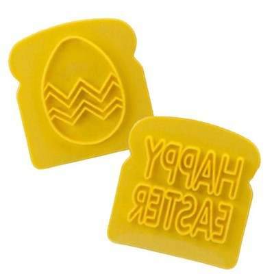 Oster Toast Stempel 2er Set Frohe Ostern Und Eier Druck Design