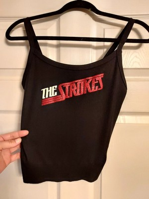 #ad #ad The strokes tank top the strokes crop top red glitter sparkles Shirt Xs 3xl $17.76