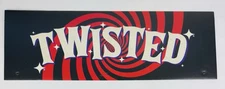 Spirit Halloween 'Twisted' Cardboard Endcap Display Sign 2025 Season