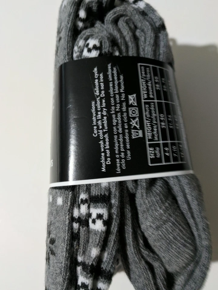 Niñas George Negro Blanco Gris Pesado Algodón Medias Talla 12-14 NUEVO Foto 4 de 4