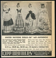 1950 Kipp Brothers United Nations Doll dolls photo wholesale vintage print ad