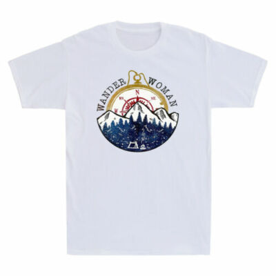 Wander Woman Exploring Go Outside Camping Hiking Lover Vintage Men's T-shirt Tee