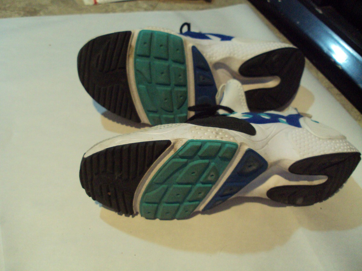 Nike Mens Huarache Edge TXT A01697-102 White Blue Running  display picture 1