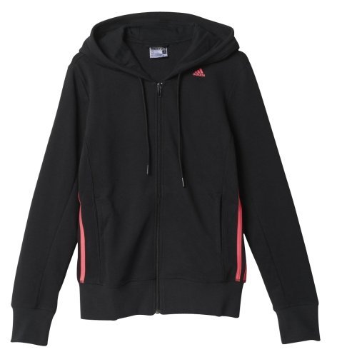 AUTHENTIC ADIDAS ESSENTIALS WOMENS MID 3 STRIPE FZ HOODIE - Picture 4 of 7