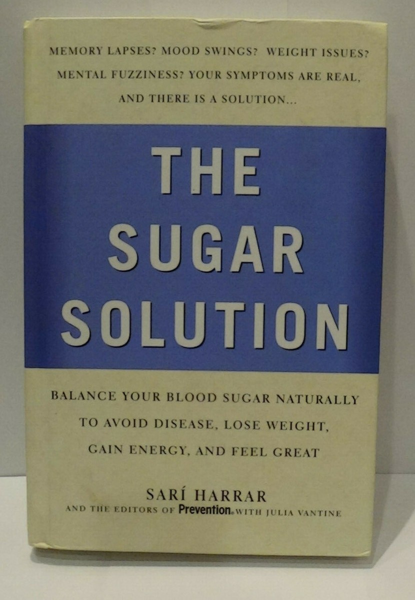 The Sugar Solution Hardcover Book Sari Harrar Diet Health Blood