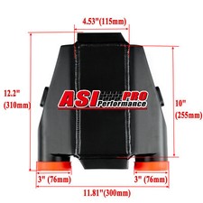 Aluminum Water To Air Intercooler 3 Air Inletoutlet Npt 12 11x9.5x3.5
