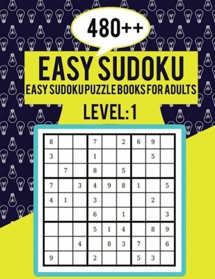 480 easy sudoku easy sudoku puzzle books for adults level 1