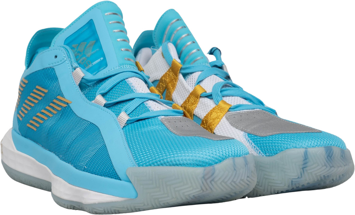 Adidas Dame 6 GCA Five Generals 2020 Men 14 FW3658 Blue Basketball Sneaker EUC adidas Dame 6 GCA Five Generals for Sale | Authenticity  main image 2