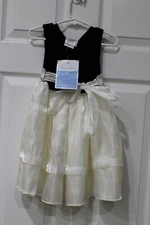 BROOKE LINDSAY black and white fancy dress, size 4t NEW