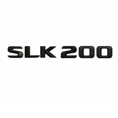 Heck Stamm SLK200 Schriftzug Abzeichen für Mercedes Benz SLK Klasse Matt schwarz