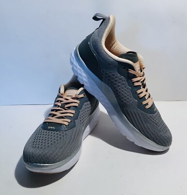 Gravity Defyer Women's GDEFY XLR8 Gray & Peach Running Shoes Size 11