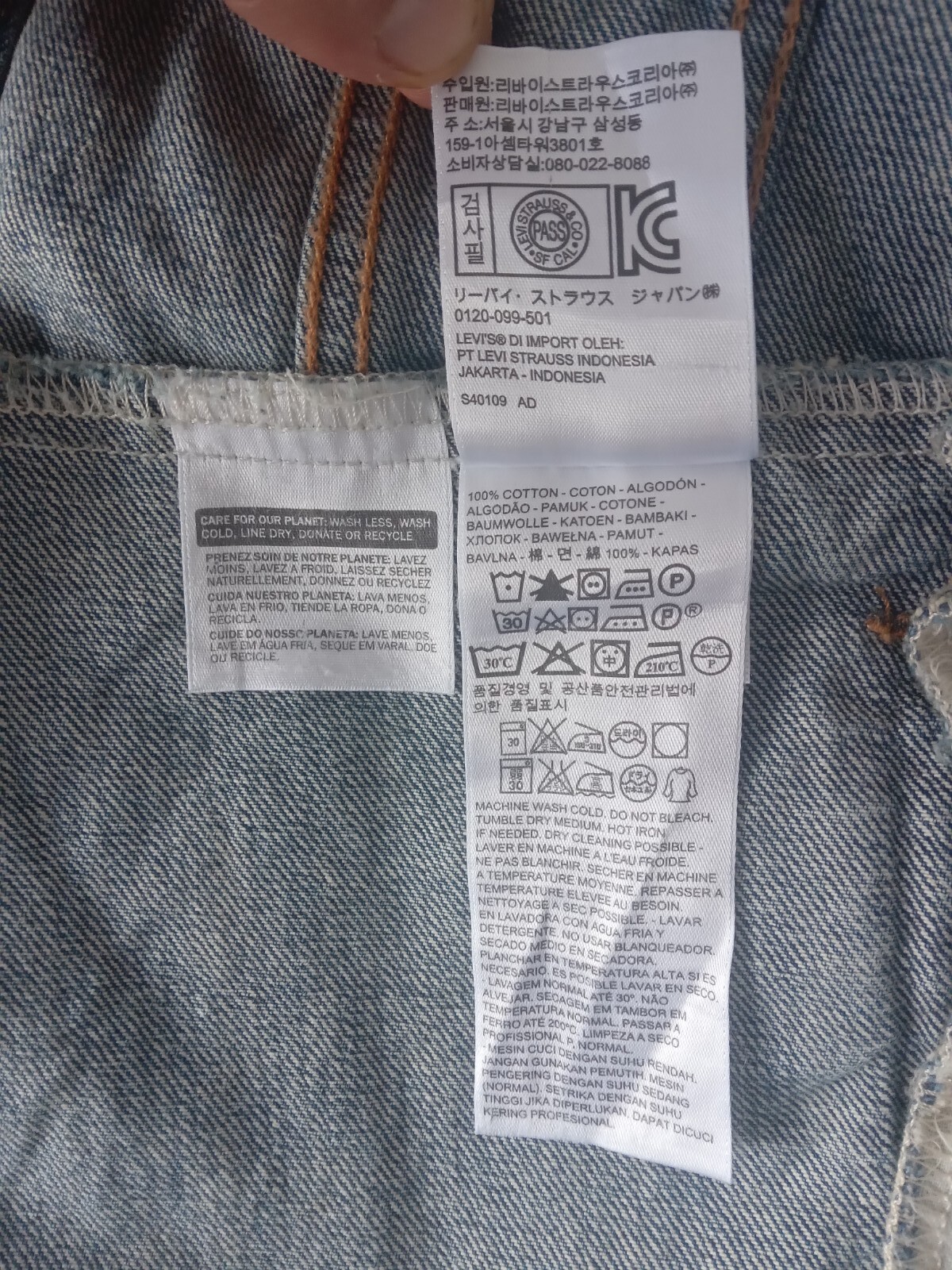Levi's Strauss Men's Blue Denim Jacket Size 40 UK Vintage RRP £200 image 10