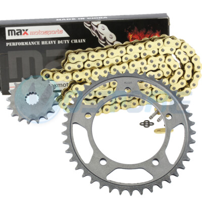 Front Rear 17/42 Tooth Sprocket 525 O-Ring Chain Set for Suzuki