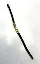 Vintage JB Bracelet Ladies Gold Black Cord Loop End Watch Band
