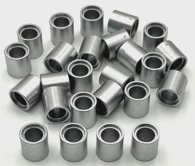 Lego 25 New Metallic Silver Technic Liftarms Thick 1 x 1 Stud Spacer Pieces
