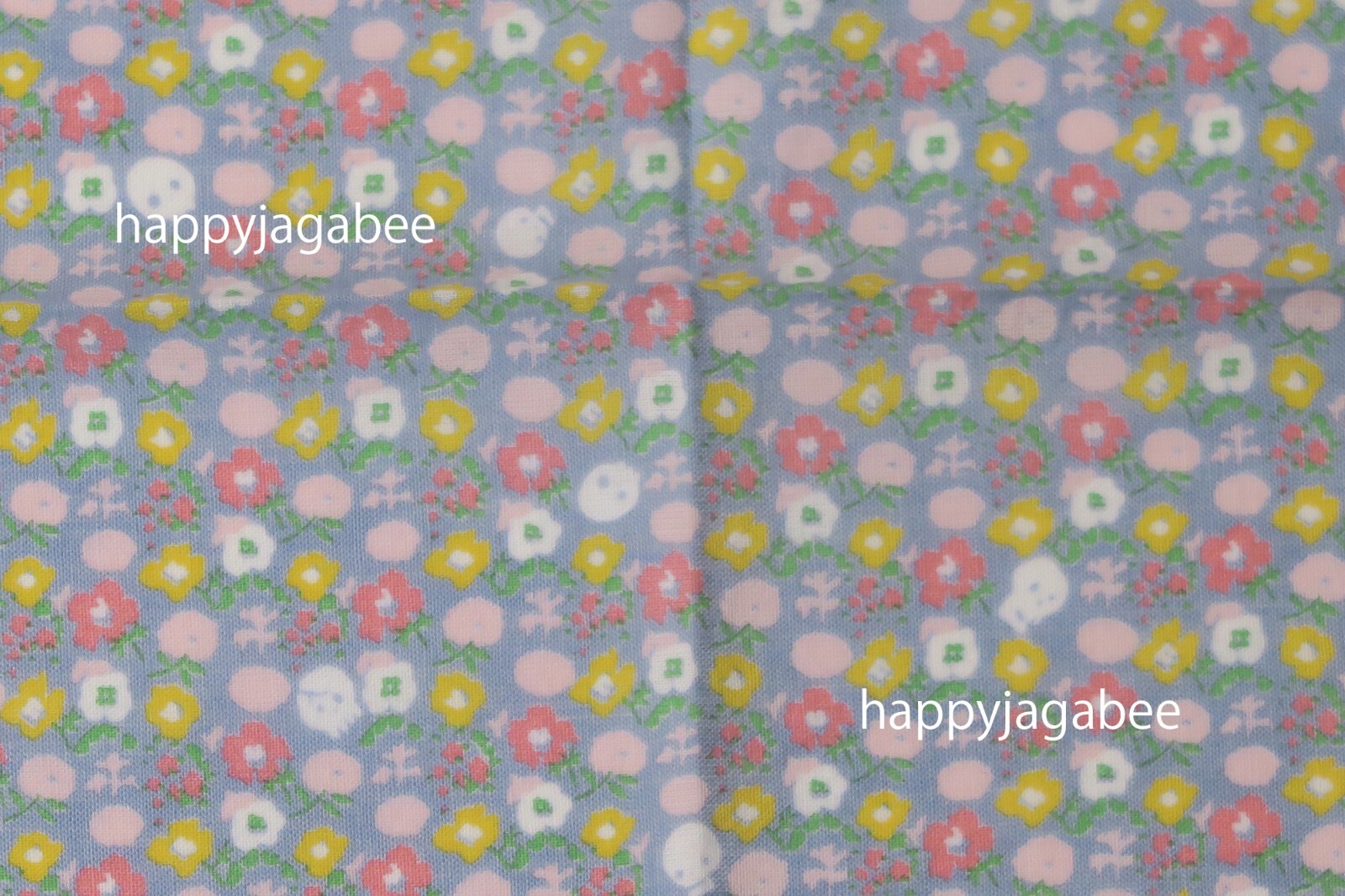 *Kapital Capital Fast Color Bandana " Skull & Flower " Sax EK-1367BAA