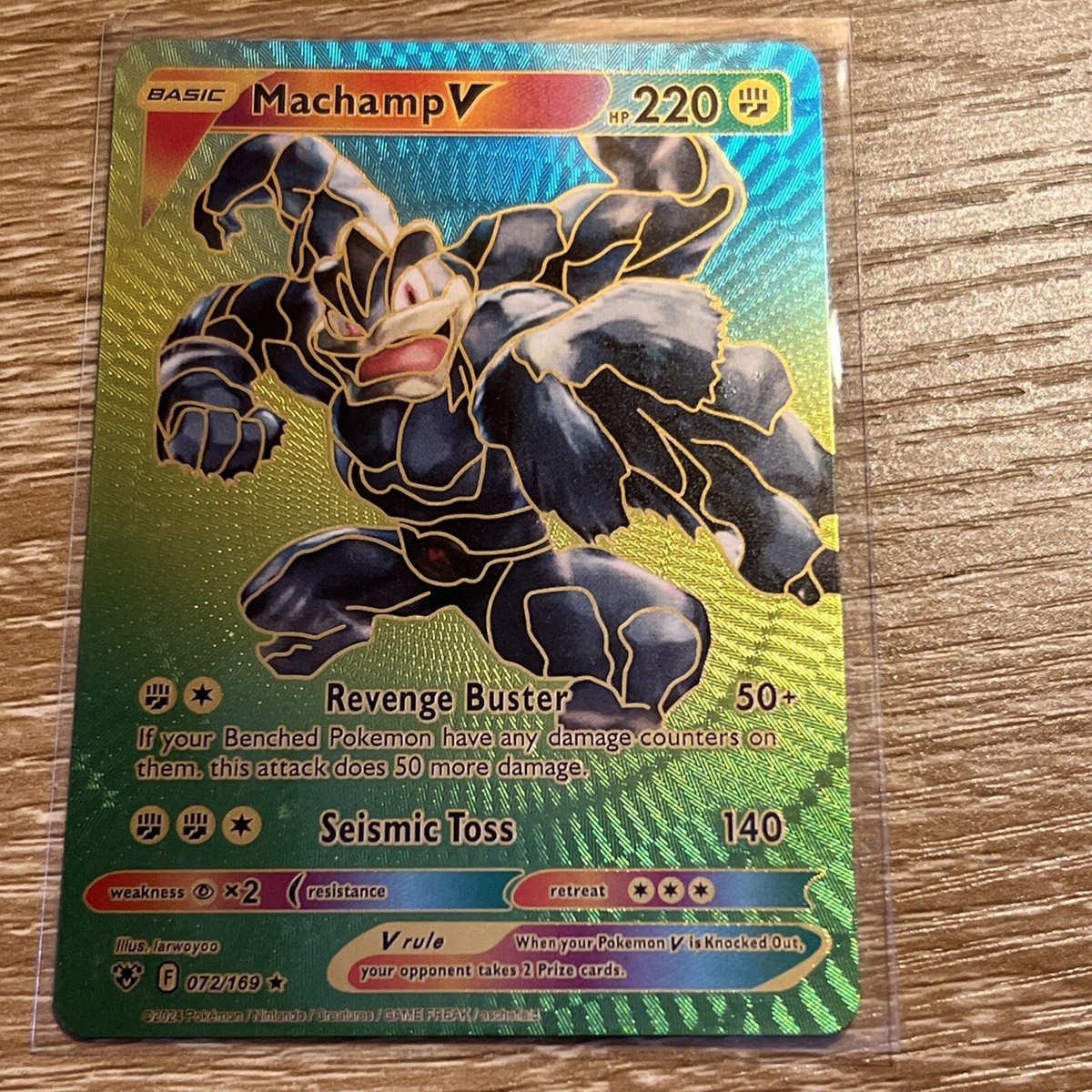 アメリカ購入品 表面はほぼ無傷 Machamp 2008 Heavy Played Pokemon Machamp 051/092 Stormfront