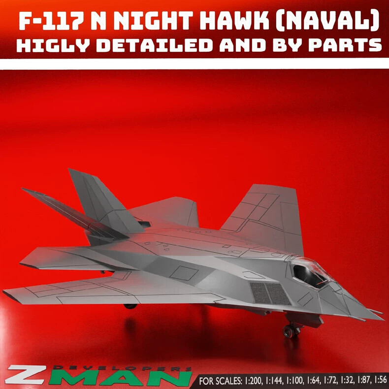 USA AIRCRAFT 1/144 F-117 ステルス Amazon.com: Udnorbay F-117 Nighthawk Stealth Strike Fighter
