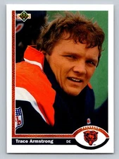 1991 Upper Deck #342 Trace Armstrong   Chicago Bears