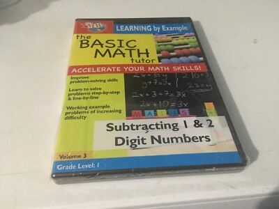 Basic Math Tutor Subtracting 1 & 2 Digit Numbers Brand New