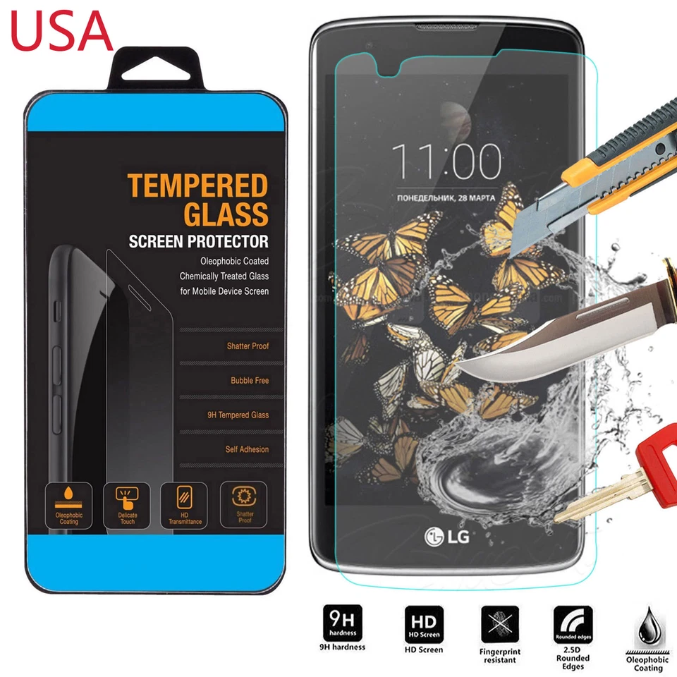 9H ультра прозрачный закаленное стекло протектор экрана для LG K8 США - Изображение 3 из 4