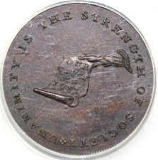 1792-94 Plain Edge Kentucky Token PCGS MS 62