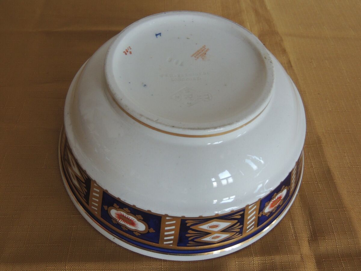 1868 Antique Stone China Imari Bowl & Strainer Lid Davenport 1868 Antique Stone China Imari Bowl & Strainer Lid Davenport