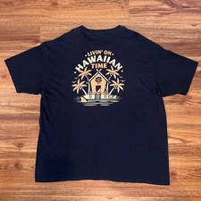 Hawaiian Islands Creations Black Short Sleeve Graphic T Shirt Size 3XL Surf HIC