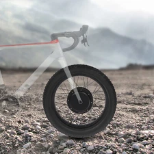 24" Brushless Gearless Electric Bike E-Bike Front Wheel Conversion Kit 48V 1500W