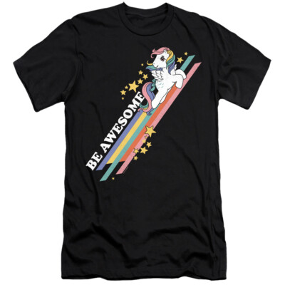 MY LITTLE PONY RETRO BE AWESOME Licensed Adult Men's Graphic Tee Shirt SM-6XL