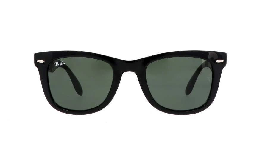 WAYFARER FOLDING CLASSIC Sunglasses in Black and Green - RB4105