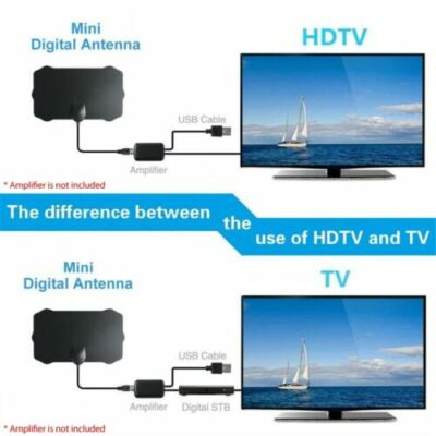 Antenna TV HD Antenna Digale Amplificata A Lungo Raggio Da 5000 Miglia Dvb-t DVB-T2 DAB Antenna HDTV Per Interni Ed Esterni Antenna Per Smart TV