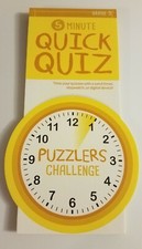NEW Bendon 5 Minute Quick Quiz Puzzlers Challenge Activity Book Grade 3