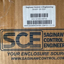 *NEW* Saginaw   Controls SCE12106CHNFSS. 12x10x6 Stainless Steel Junction Box