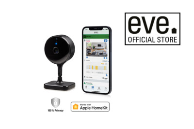 Eve Cam Secure Indoor Camera w/ Apple HomeKit Secure Motion Video