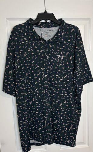 Under Armour UA Men's Playoff 3.0 Printed Polo Shirt 1378677-418 Size 3XL NWT