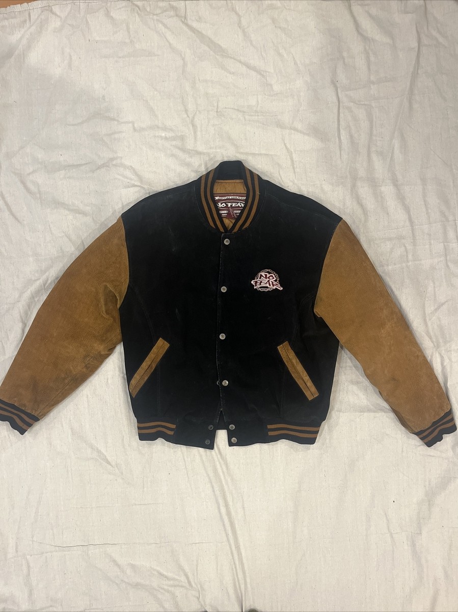 Vintage Leather NO FEAR Varsity Jacket | eBay Vintage Leather NO FEAR Varsity Jacket | eBay