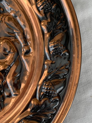 Coppercraft Guild USA Large 13" Copper Wall Plate Americana décor well design - Picture 5 of 14