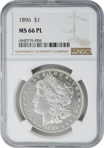 1896 Morgan Silver Dollar $ MS66 PL Proof Like NGC 948598-2