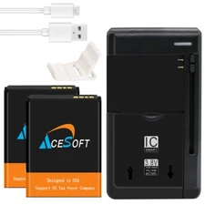 Superior Quality AceSoft 5 Accessory bundle for T-Mobile Alcatel GO FLIP 4044W