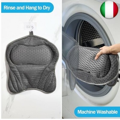 Cuscino Da Bagno Con Ventose - Set Con Palla Da Bagno Per Relax - Foto 3