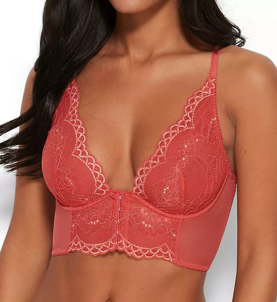 GOSSARD Cinnamon Superboost Lace Deep V Bralette, US 36DD, UK 36DD