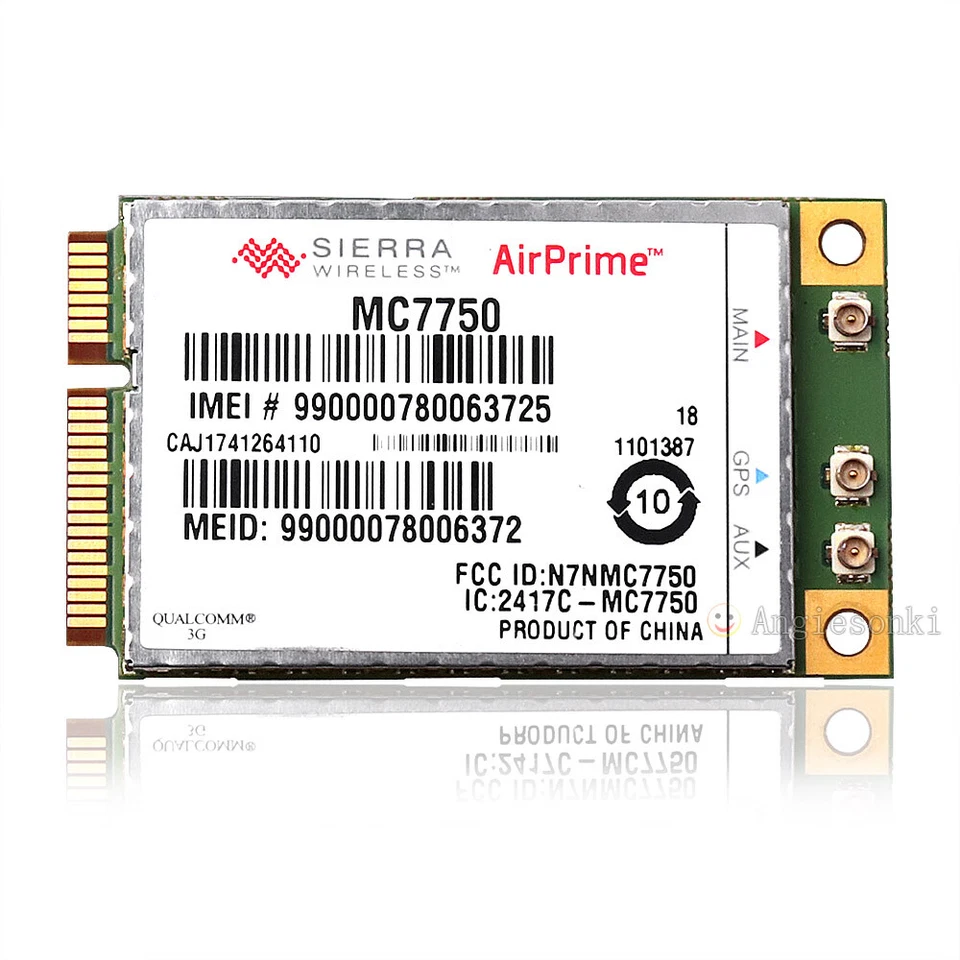 Sierra AirPrime MC7750 HSPA+LTE EV-DO 4G Module PCIE Wireless WWAN Card Verizon - Image 2 of 4