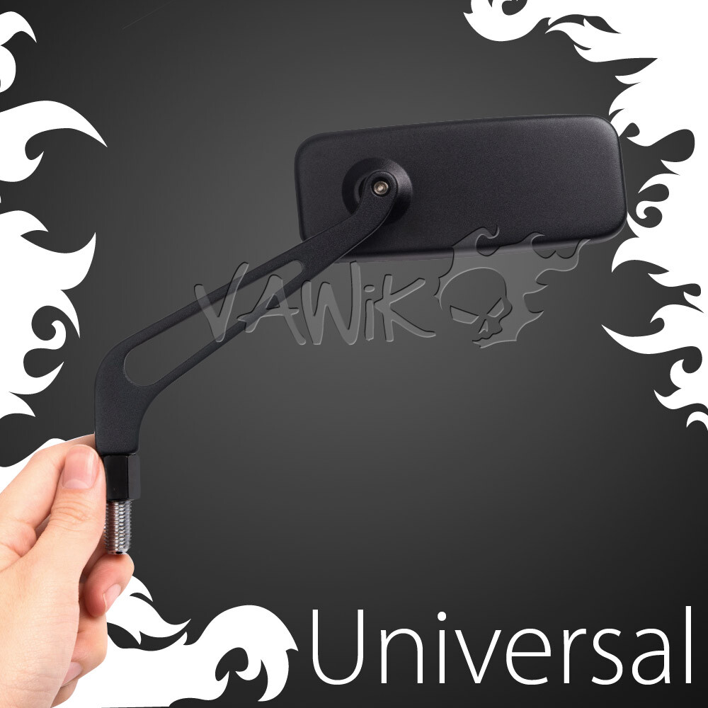 VAWiK MIRROR CONVEX CNC aluminum CLASSIC BLACK fits Kawasaki