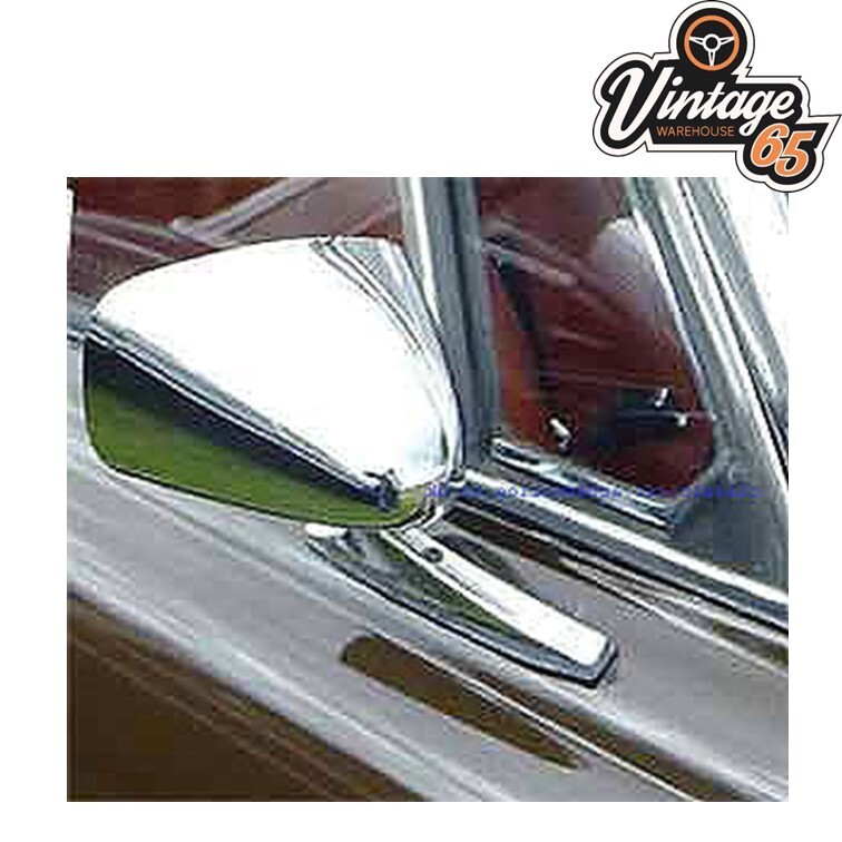 Classic Car Door Mirrors Chrome ABS Light Weight Sport Style Pair